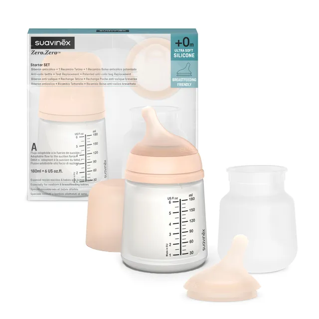 suavinex-biber-n-antic-licos-zero-zero-180-ml-con-recambios-tetina-de-flujo-adap image 1