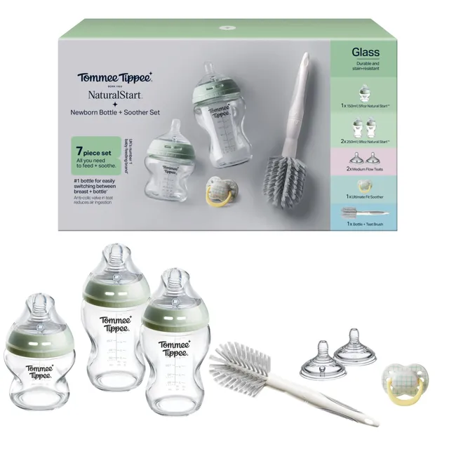 tommee-tippee-closer-to-nature-kit-de-inicio-reci-n-nacido-biberones-de-cristal- image 1