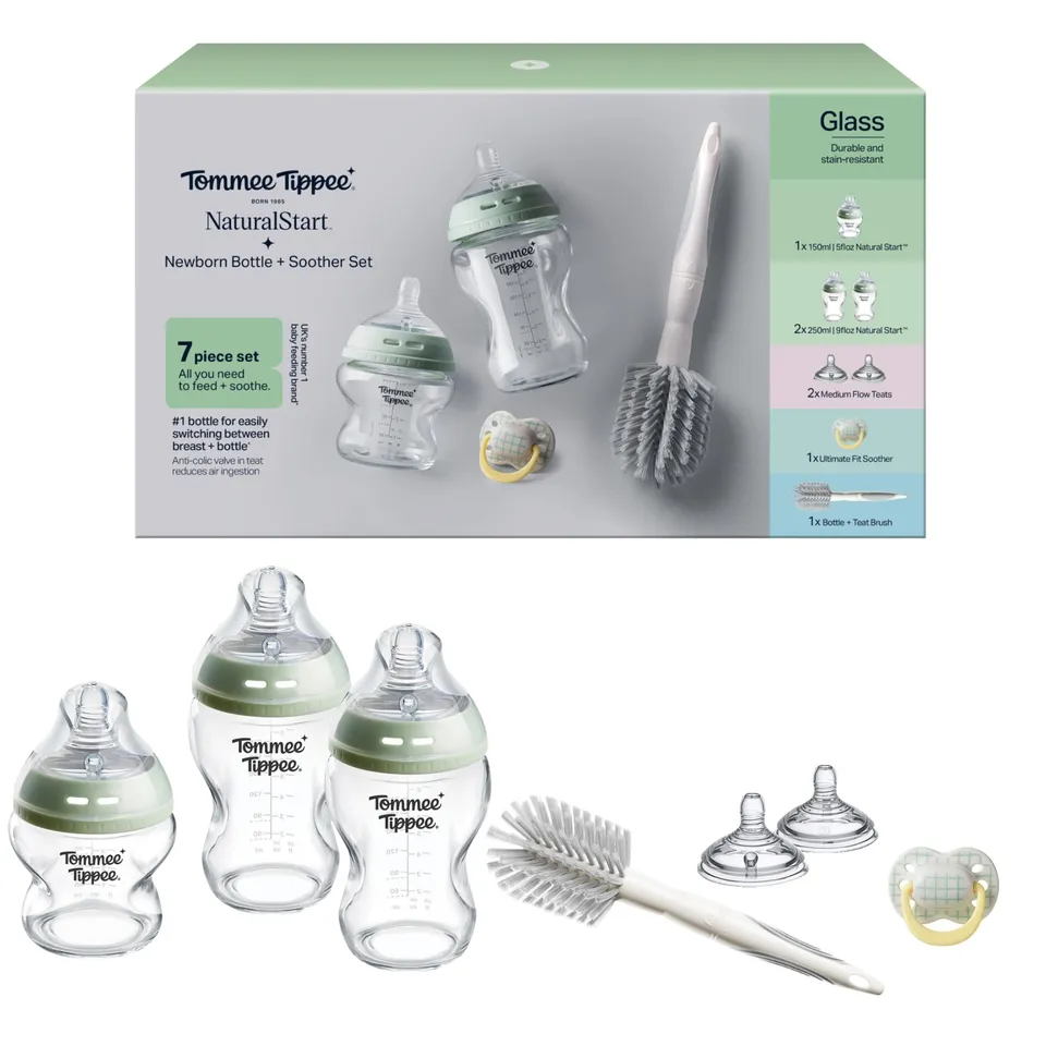tommee-tippee-closer-to-nature-kit-de-inicio-reci-n-nacido-biberones-de-cristal- image 1
