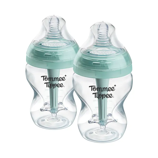 tommee-tippee-biber-n-antic-licos-avanzado-260-ml-pack-de-2-tetina-de-flujo-lent image 1