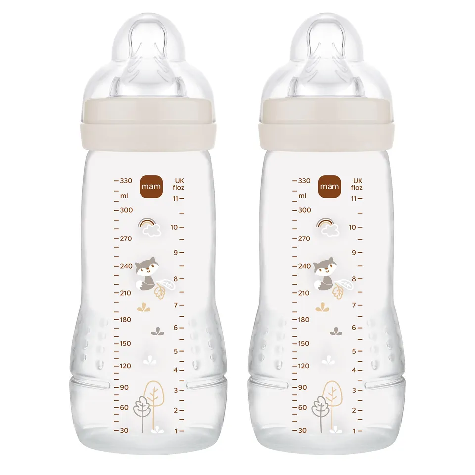 mam-easy-active-pack-de-2-biberones-330-ml-con-tetina-3-de-flujo-r-pido-skinsoft image 1