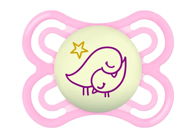 mam-chupete-perfect-2-6-meses-rosa-brillante-1-ud-brilla-en-la-oscuridad-tetina- image 1