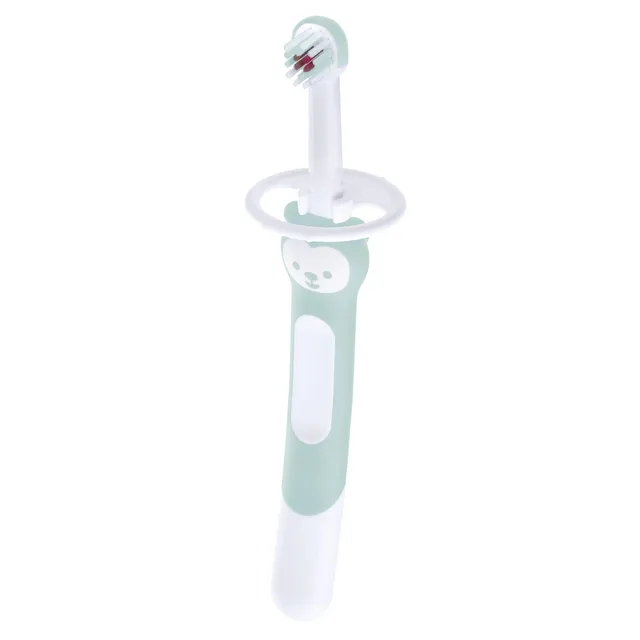 mam-cepillo-de-dientes-beb-mango-extra-largo-azul-cerdas-extra-suaves-y-protecto image 1