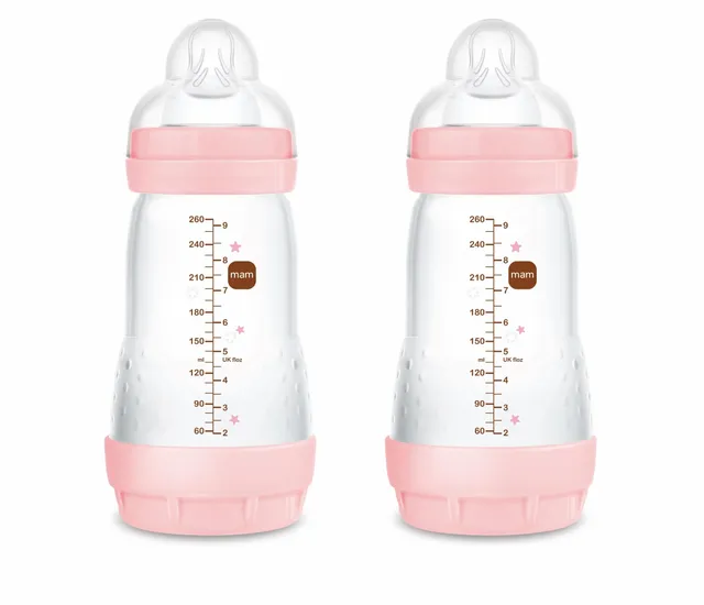 mam-easy-start-anti-colic-pack-de-2-biberones-260-ml-2-4-meses-tetina-skinsoft-f image 1