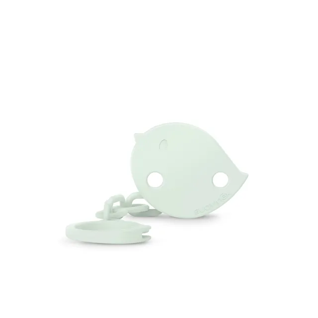 suavinex-chupetero-birdies-verde-cadena-sujetachupetes-con-clip-y-placa-de-pajar image 1