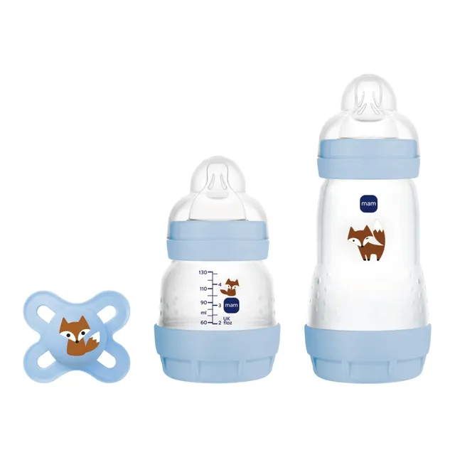 mam-set-de-reci-n-nacido-regalo-2-biberones-antic-licos-easy-start-130-ml-y-260- image 1