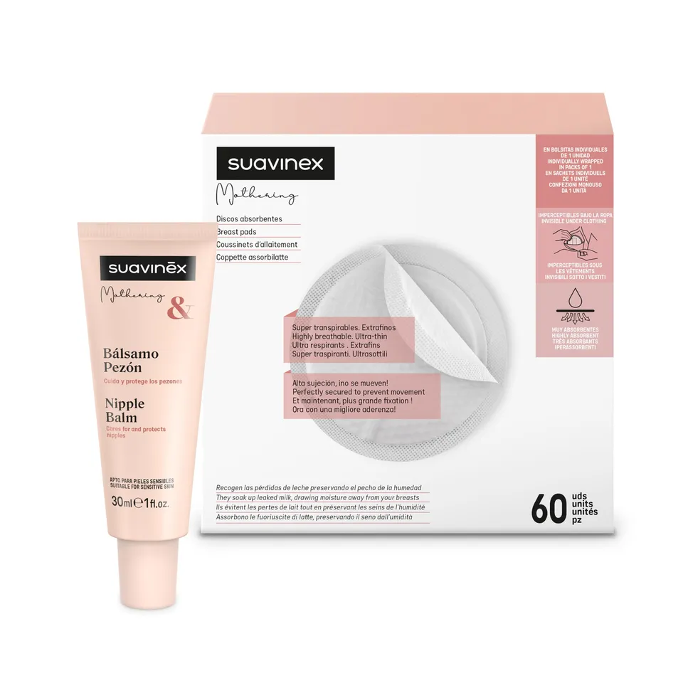 suavinex-pack-lactancia-60-discos-de-lactancia-absorbentes-y-transpirables-crema image 1