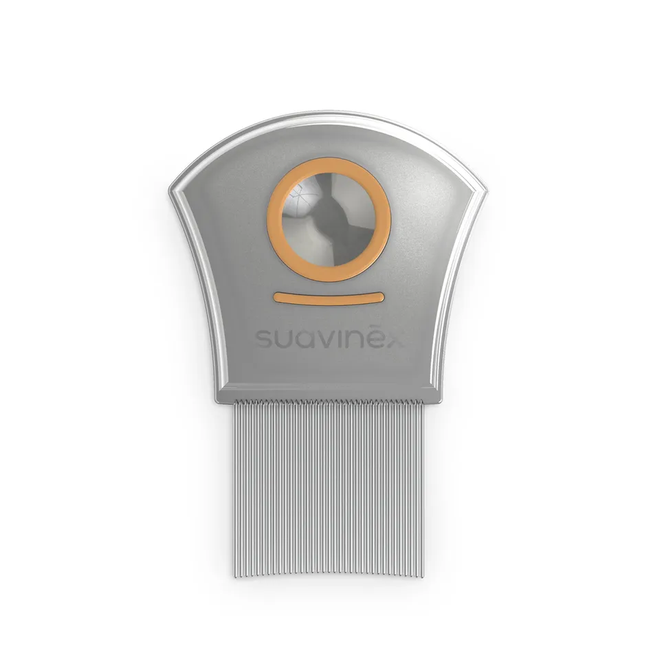 suavinex-lendrera-piojos-y-liendres-con-lupa-peine-de-acero-inoxidable-con-p-as- image 1