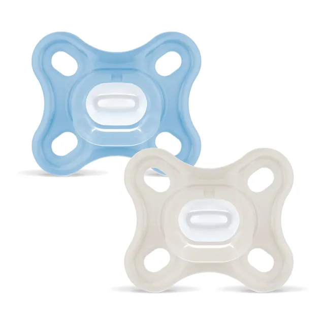 mam-chupete-comfort-0-3-meses-azul-2-uds-chupete-100-silicona-en-una-pieza-extra image 1
