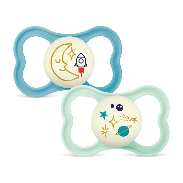 mam-air-chupete-6-meses-pack-de-2-escudo-ventilado-que-brilla-en-la-oscuridad-co image 1