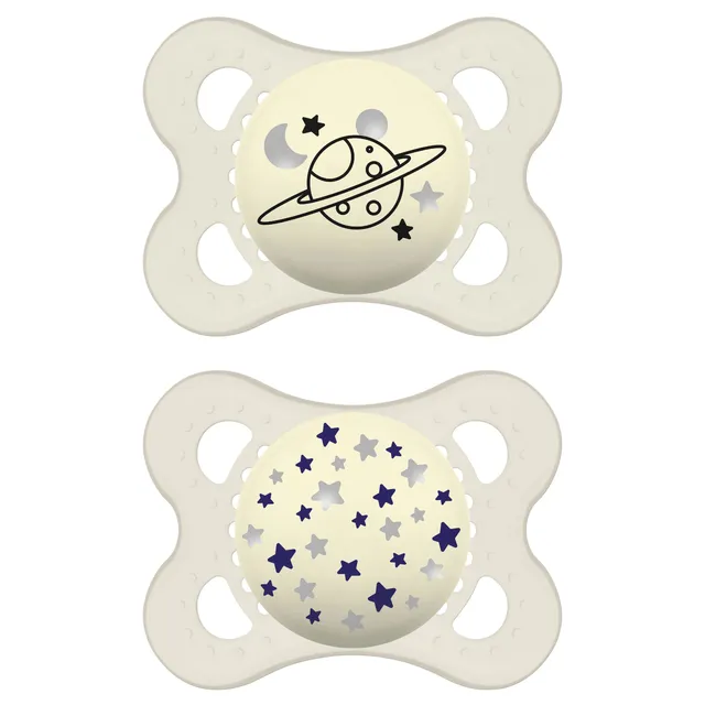 mam-original-night-chupete-que-brilla-en-la-oscuridad-0-meses-neutro-pack-de-2-c image 1