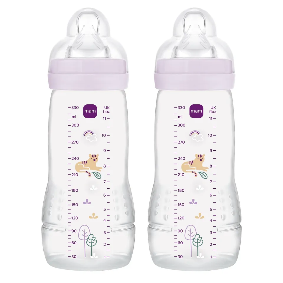 mam-easy-active-pack-de-2-biberones-330-ml-con-tetina-silicona-skinsoft-flujo-r- image 1