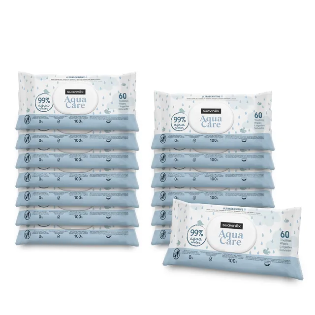 suavinex-toallitas-beb-aqua-care-pack-14-x-60-unidades-840-uds-99-agua-0-alcohol image 1