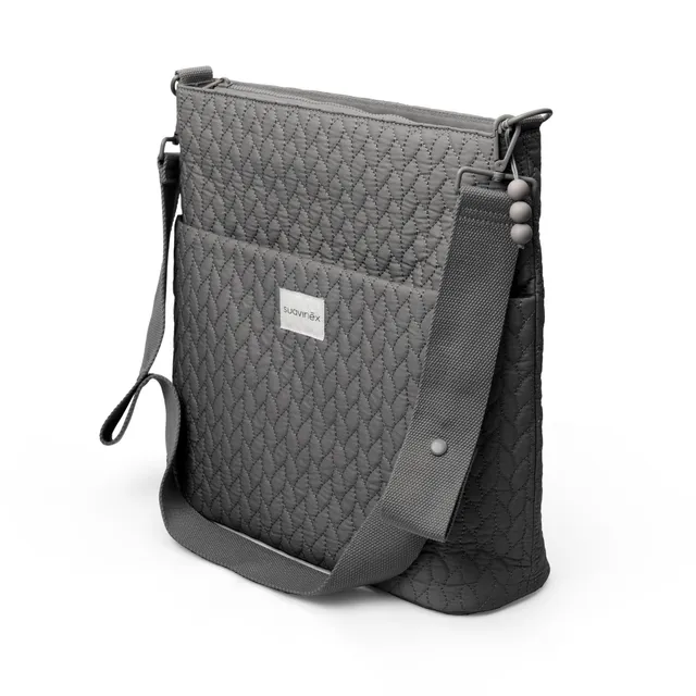 suavinex-bolso-maternidad-tote-bag-gris-gran-capacidad-15-l-asas-ajustables-al-c image 1
