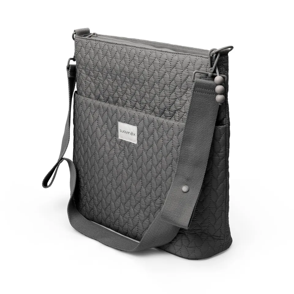 suavinex-bolso-maternidad-tote-bag-gris-gran-capacidad-15-l-asas-ajustables-al-c image 1