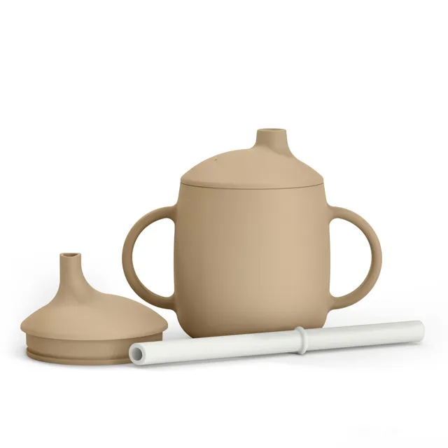 suavinex-vaso-aprendizaje-3-en-1-beige-taza-evolutiva-con-boquilla-pajita-taza-s image 1
