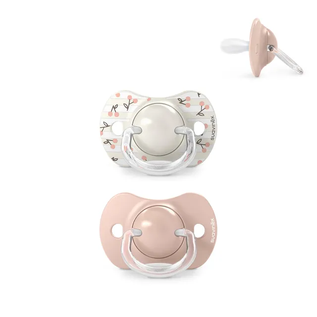 suavinex-pack-de-2-chupetes-birdies-rosa-con-tetina-fisiol-gica-de-silicona-sx-p image 1