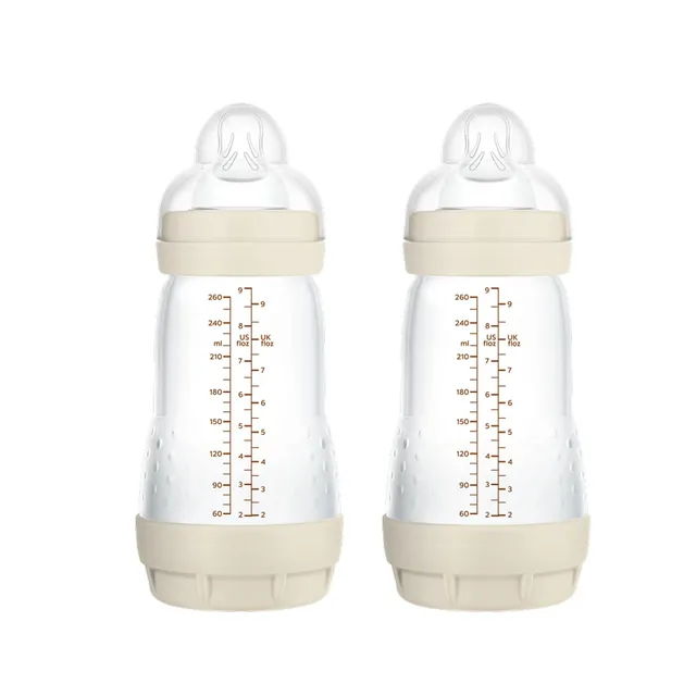 mam-easy-start-anti-colic-pack-2-biberones-antic-licos-260-ml-con-tetina-2-flujo image 1