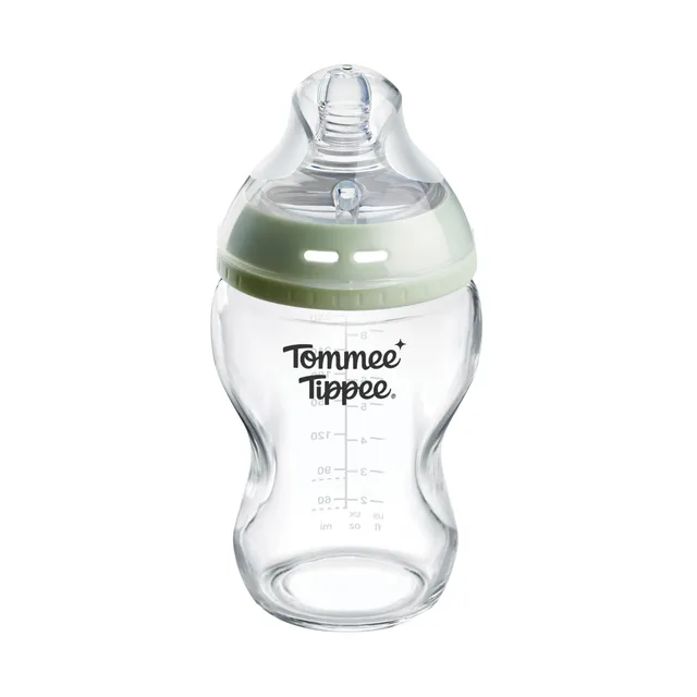 tommee-tippee-biber-n-de-vidrio-borosilicato-natural-start-antic-licos-250-ml-0m image 1