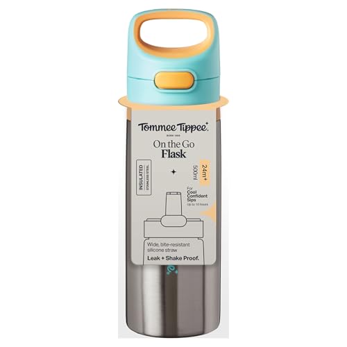 tommee-tippee-on-the-go-botella-t-rmica-para-ni-os-con-popote-de-silicona-acero- image 2