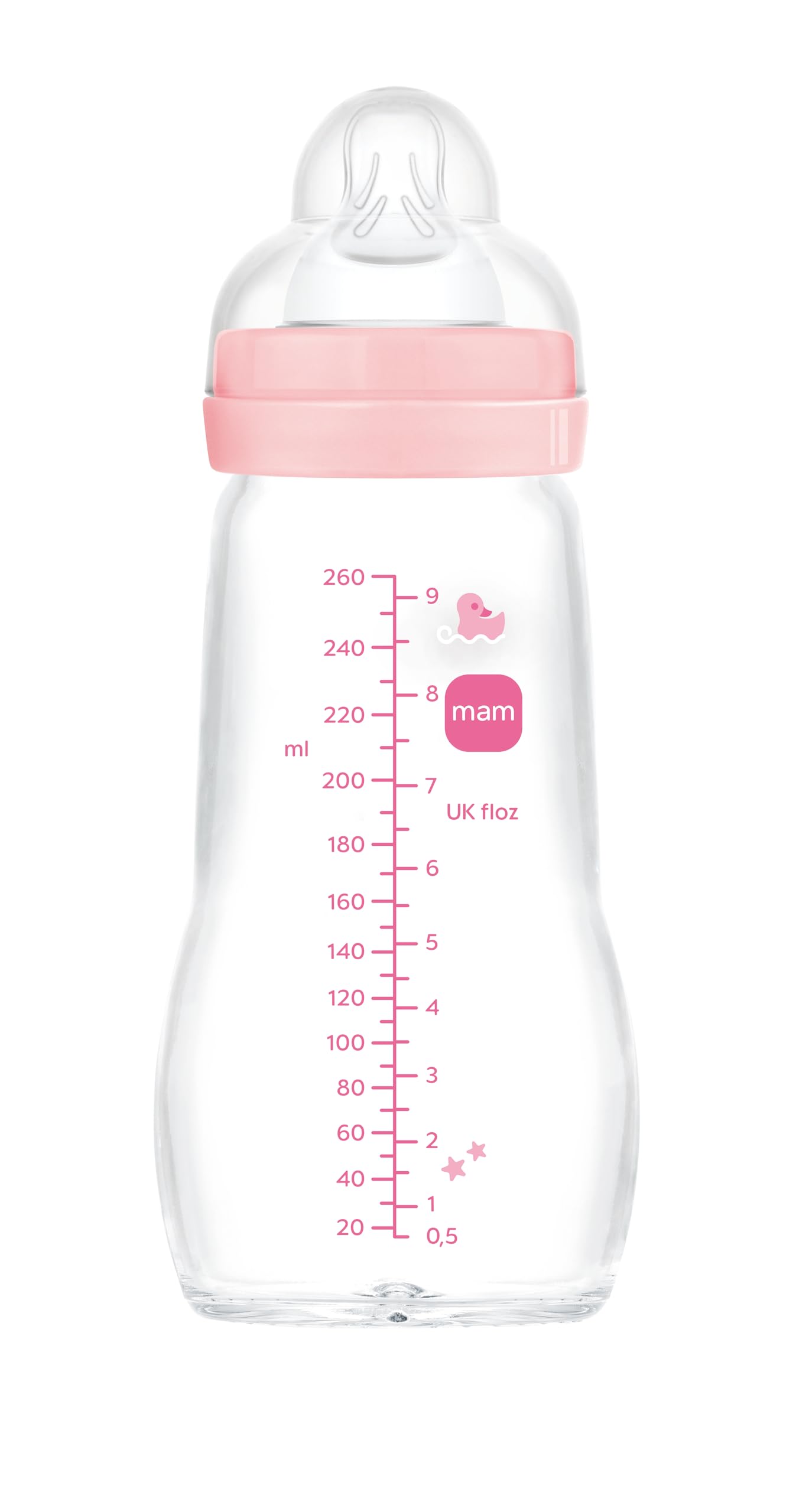 mam-feel-good-biber-n-de-cristal-260-ml-con-tetina-2-flujo-medio-2-4-meses-libre image 8