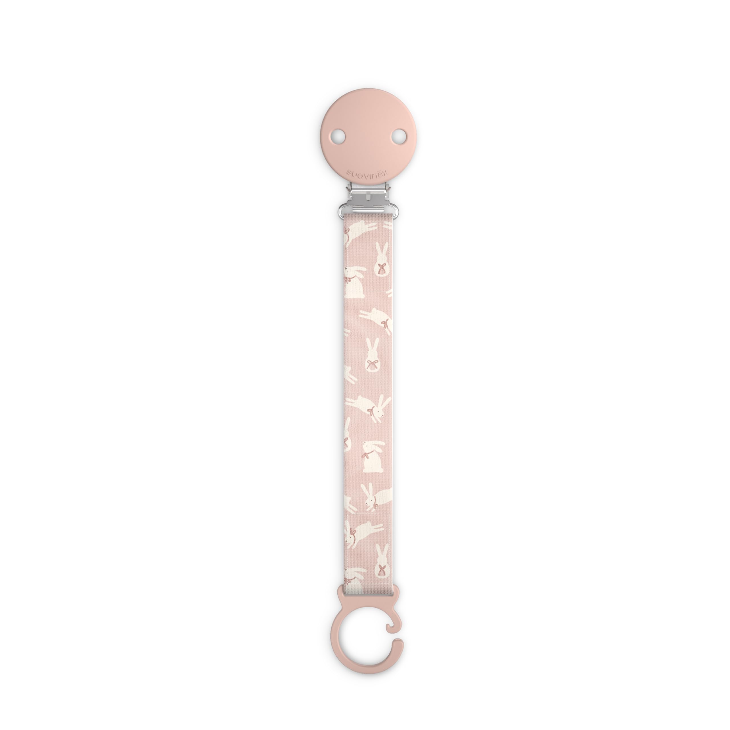 suavinex-wonder-conejitos-rosa-chupetero-de-tela-reversible-con-pinza-para-chupe image 1