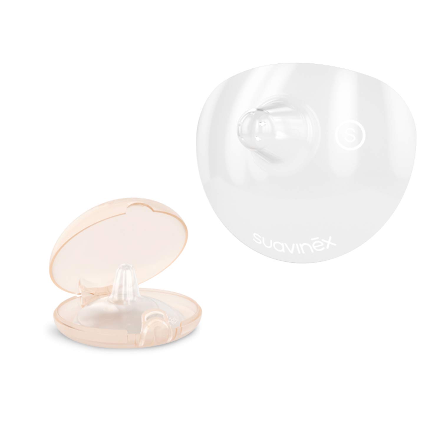 suavinex-pezoneras-de-lactancia-talla-s-pack-de-2-pezoneras-de-silicona-suave-co image 1