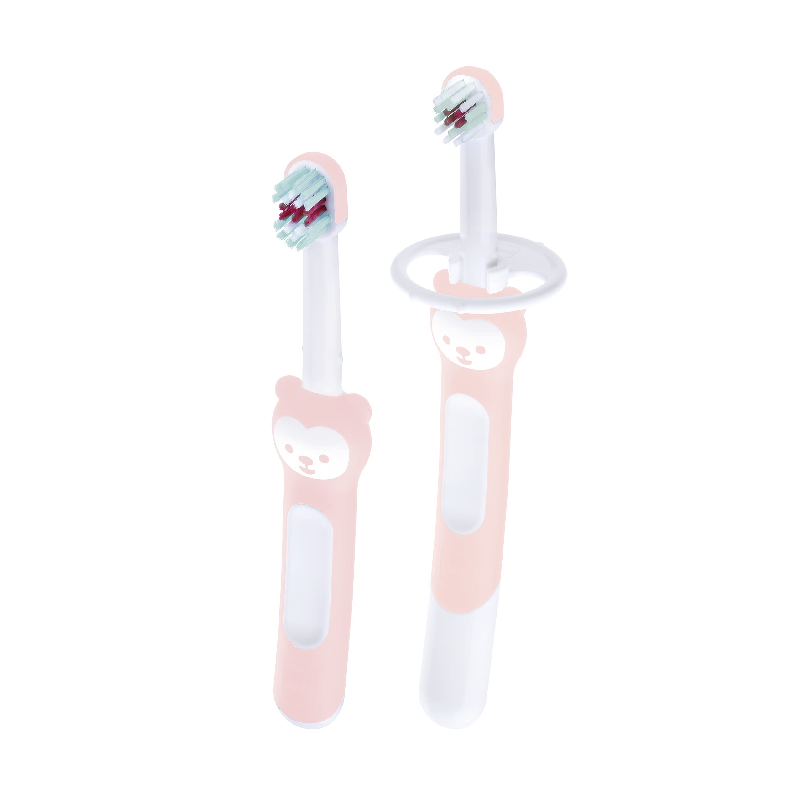 mam-learn-to-brush-set-cepillo-de-dientes-para-beb-2-pasos-con-mango-extralargo- image 1