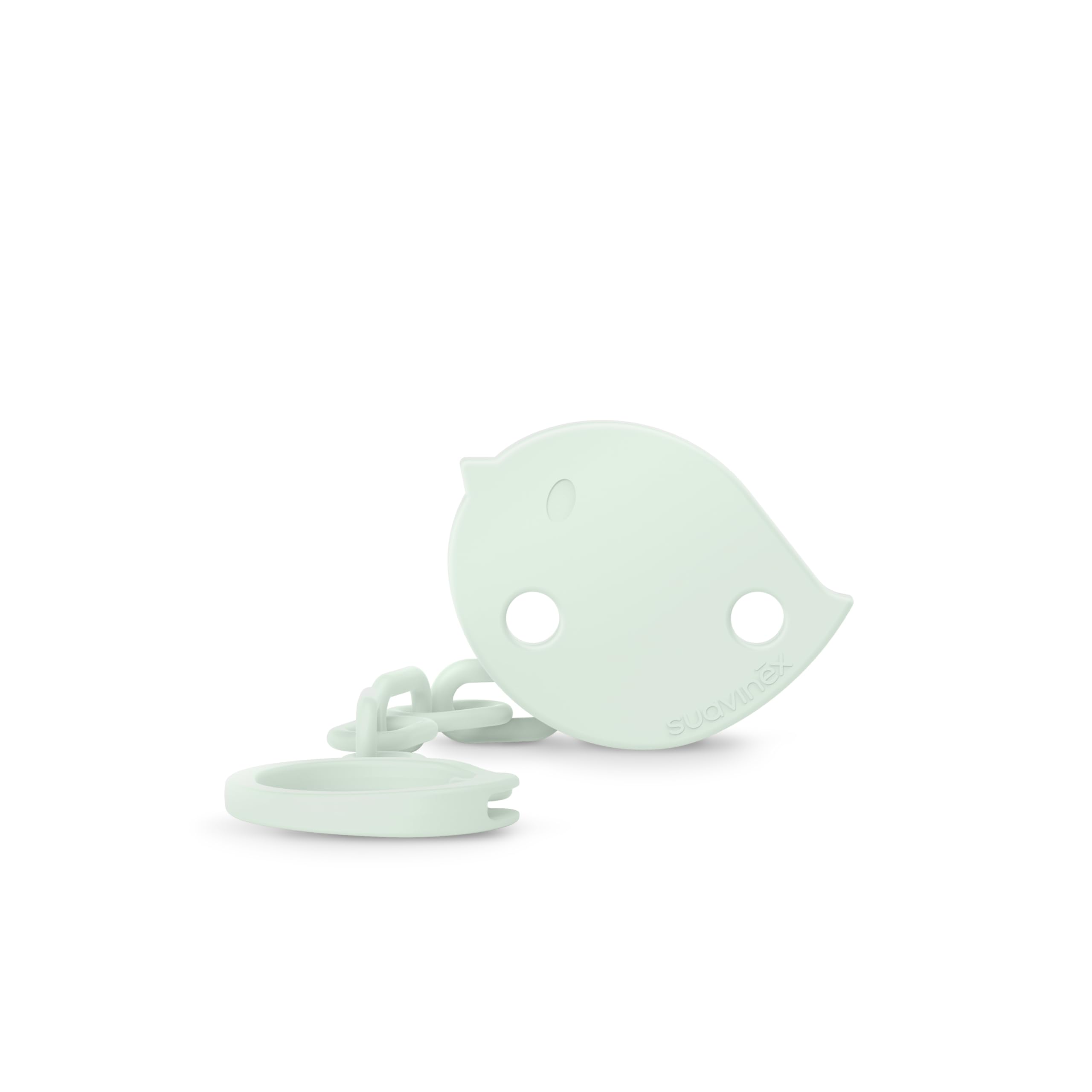 suavinex-chupetero-birdies-verde-cadena-sujetachupetes-con-clip-y-placa-de-pajar image 1
