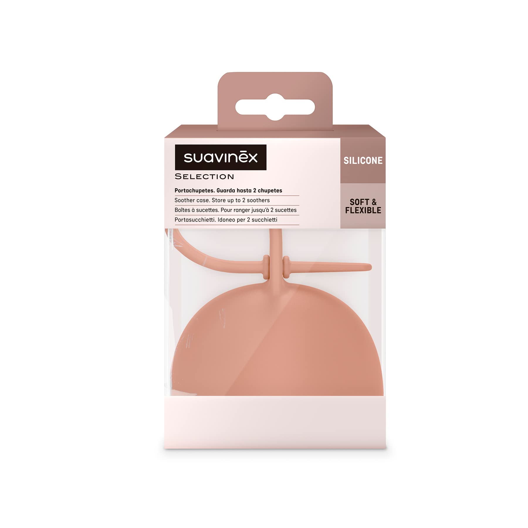 suavinex-colour-essence-portachupetes-de-silicona-flexible-para-2-chupetes-con-a-2 image 2
