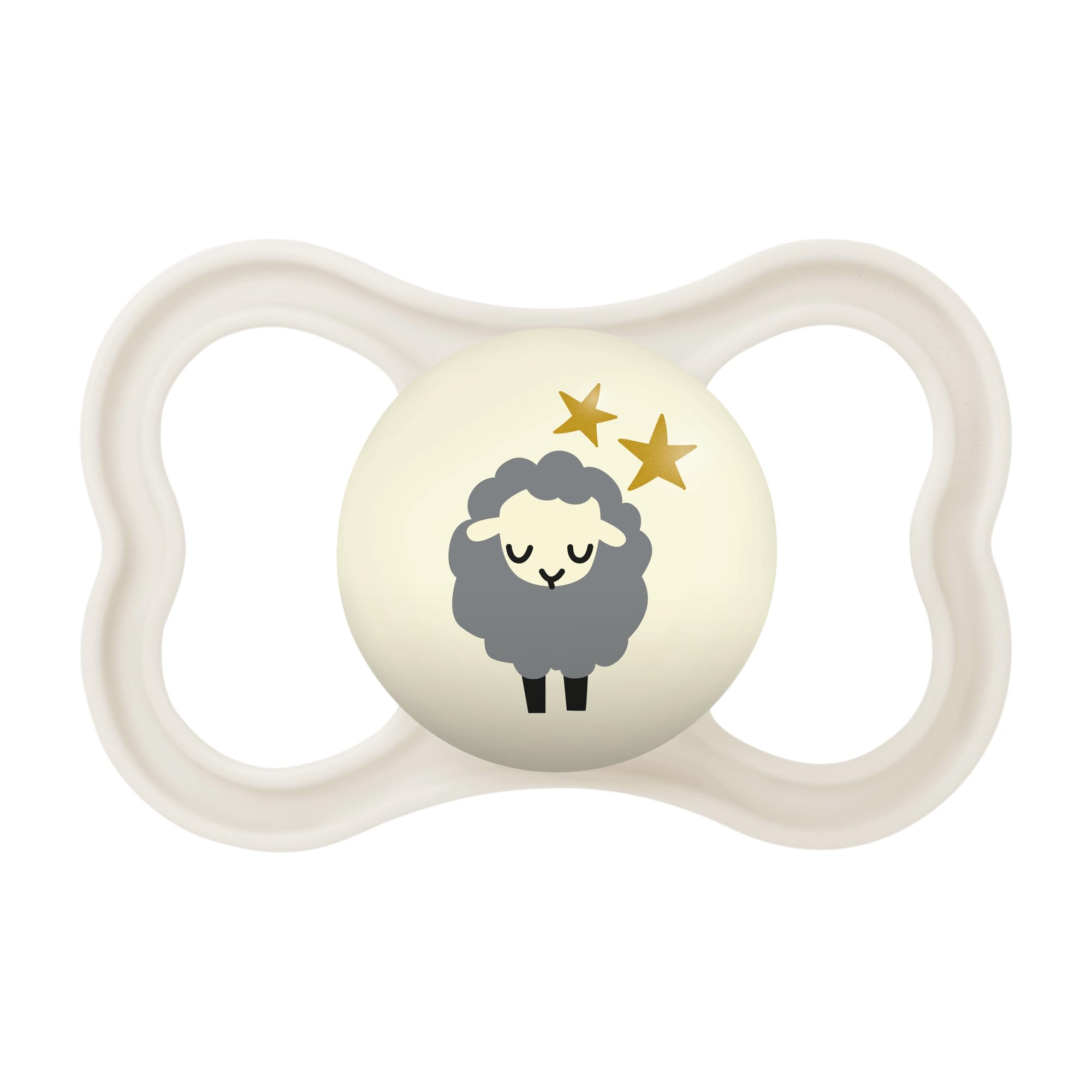 mam-chupete-supreme-6-meses-neutro-mate-chupete-con-escudo-ventilado-que-brilla- image 1