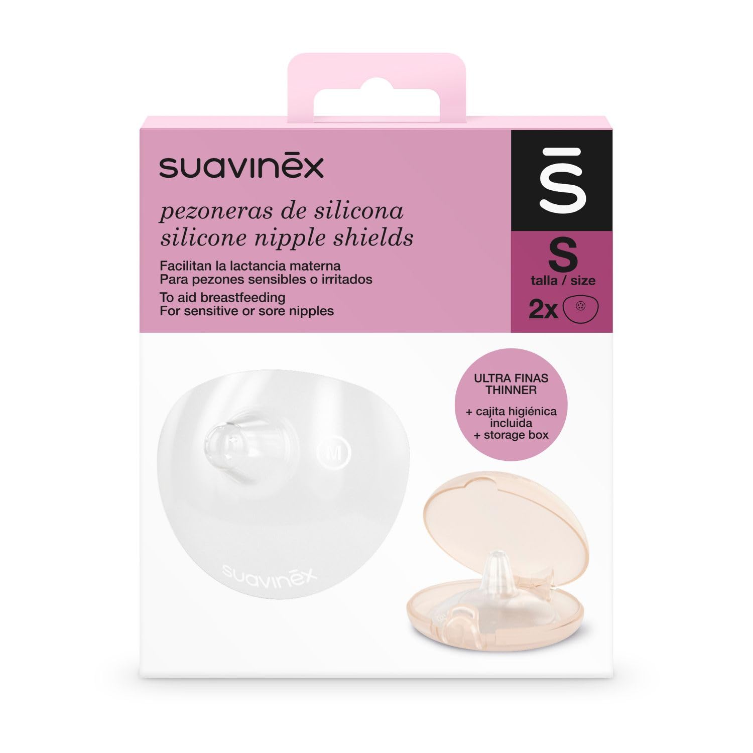suavinex-pezoneras-de-lactancia-talla-s-pack-de-2-pezoneras-de-silicona-suave-co image 3