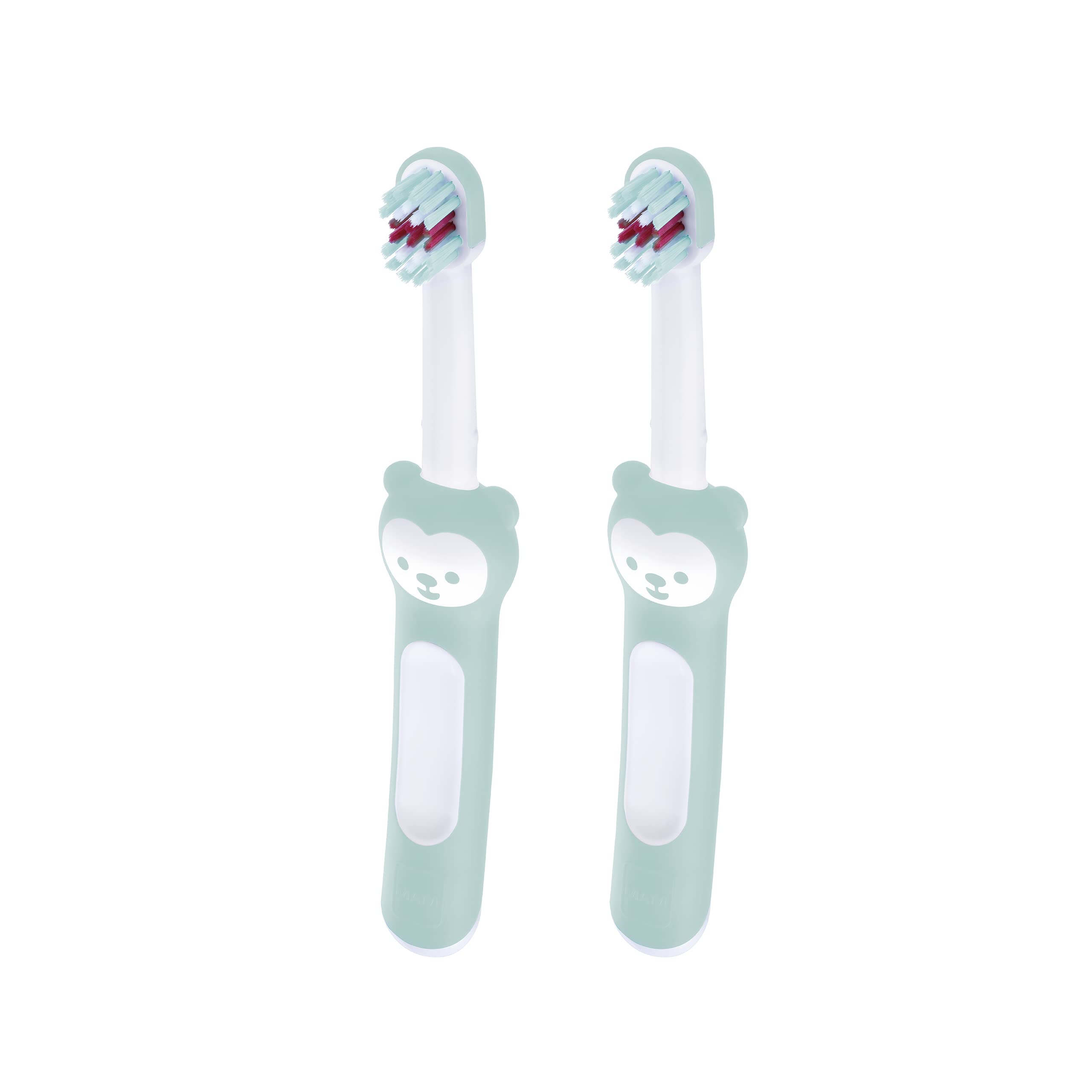 mam-baby-s-brush-juego-de-2-cepillos-de-dientes-para-beb-6-meses-mango-corto-erg image 1