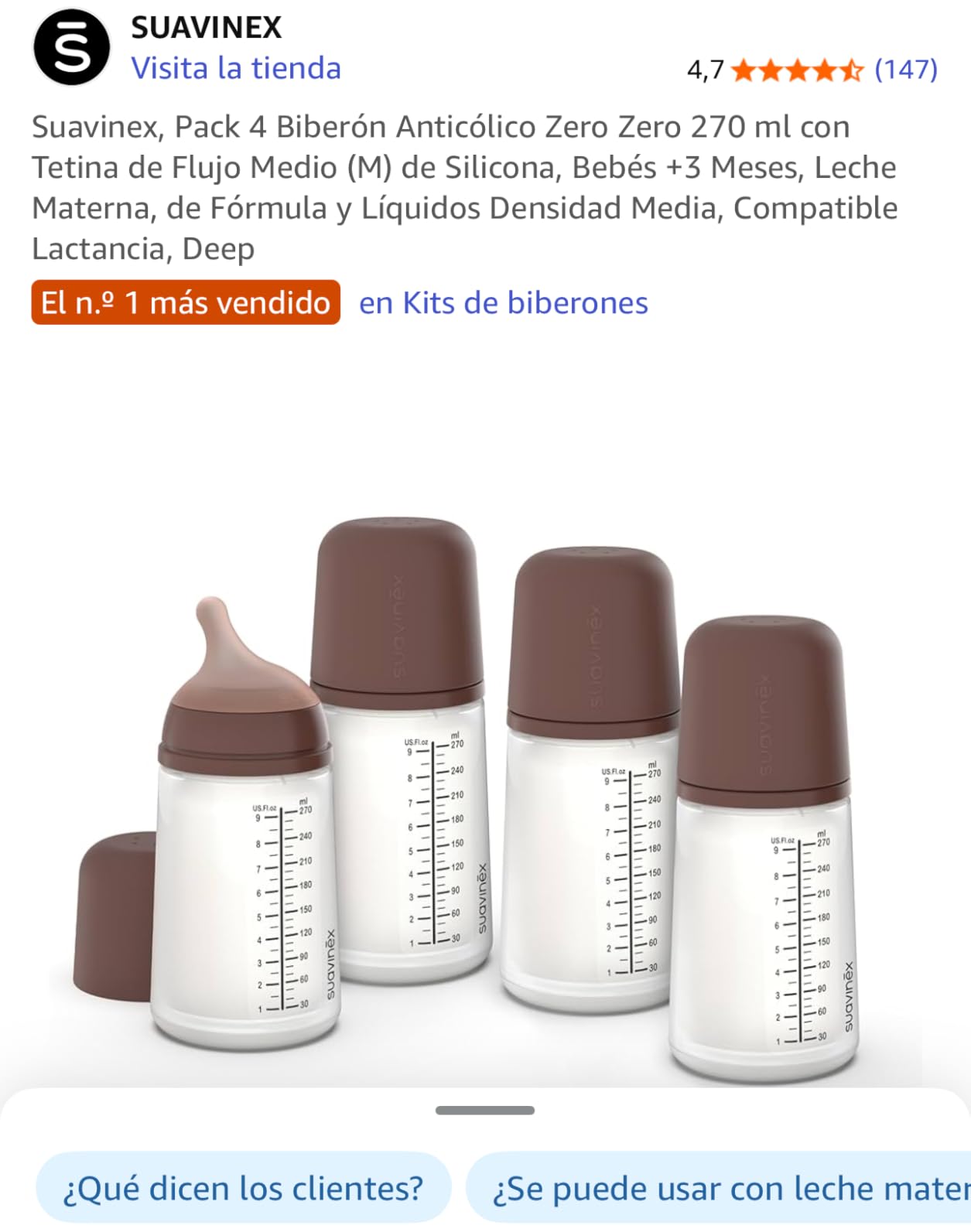 El bebé los acepta sin problema