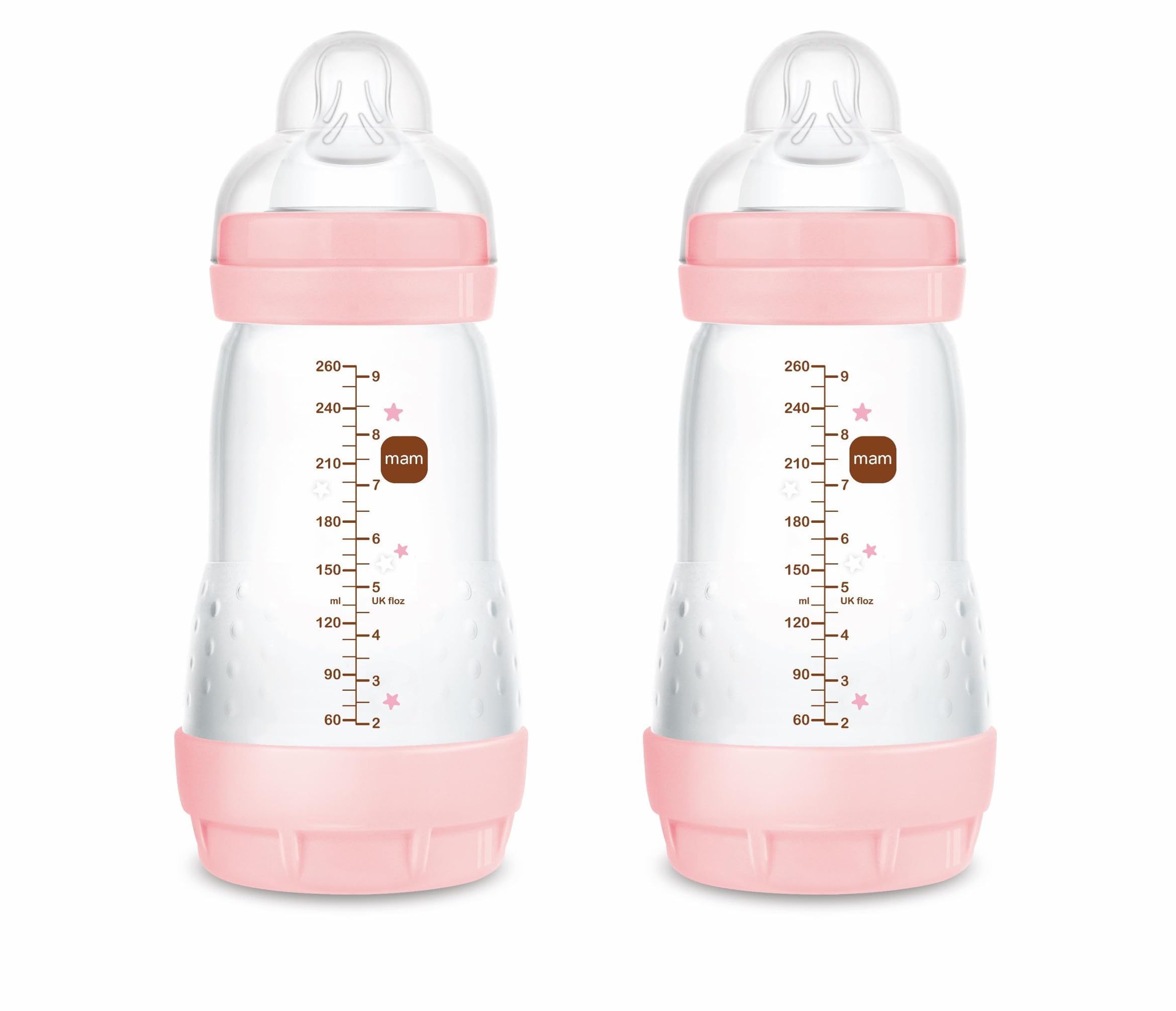 mam-easy-start-anti-colic-pack-de-2-biberones-260-ml-2-4-meses-tetina-skinsoft-f image 1