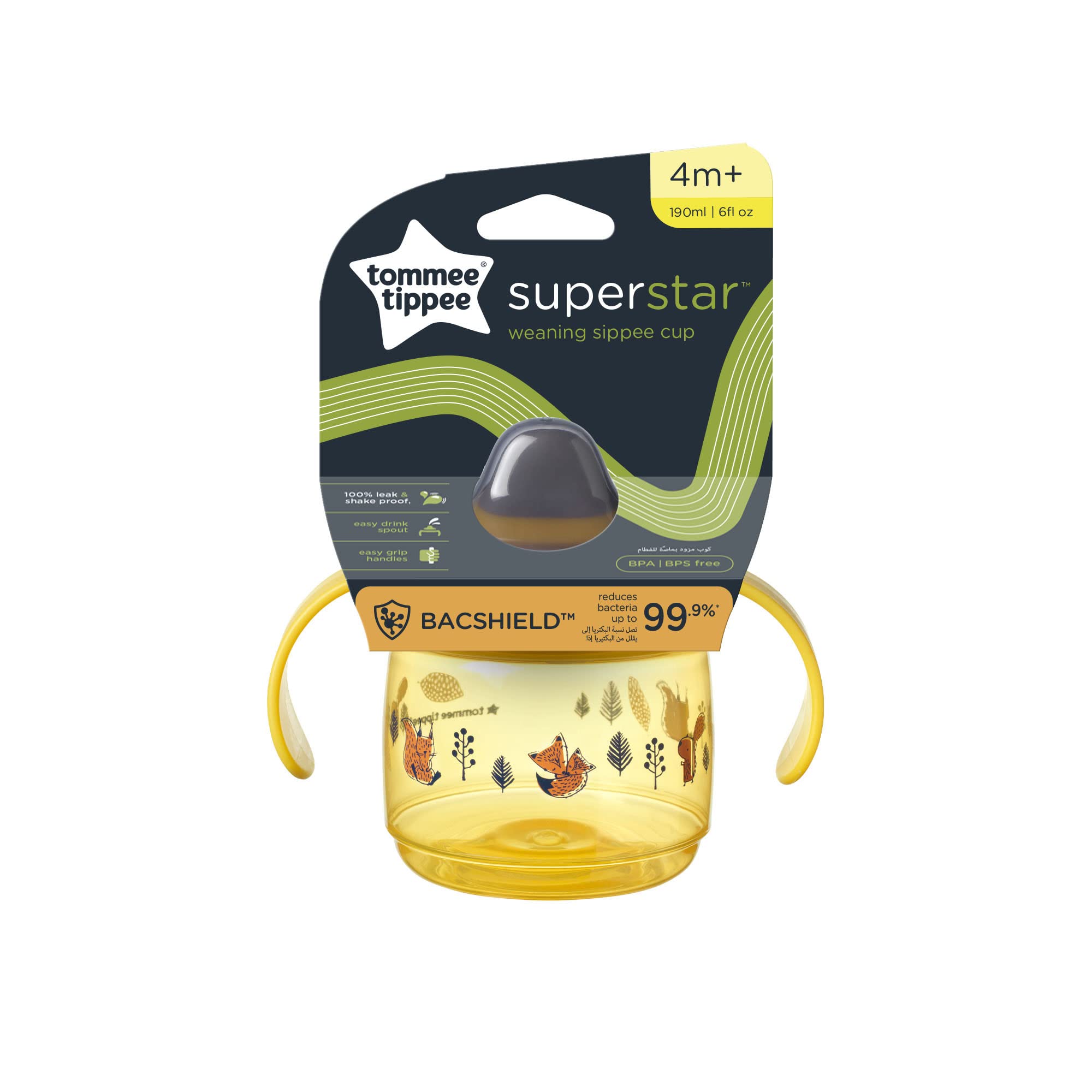 tommee-tippee-superstar-sippee-taza-de-destete-190-ml-con-intellivalve-antifugas image 2