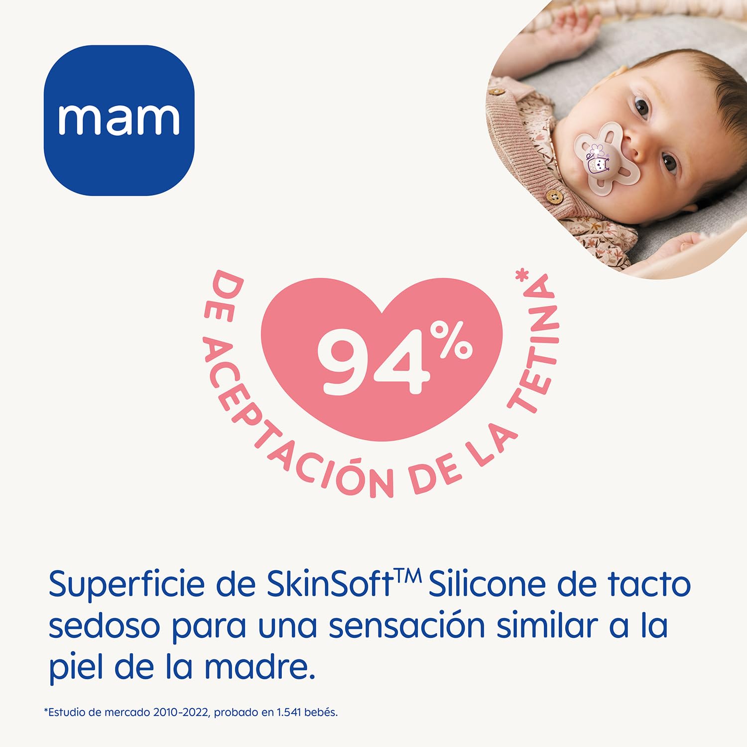 mam-chupete-original-2-6-meses-neutro-brillante-pack-2-uds-tetina-skinsoft-de-si image 2