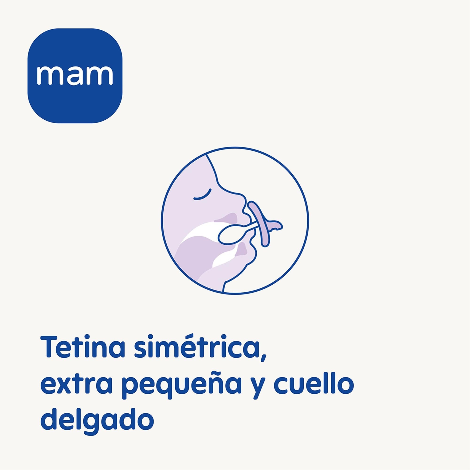 mam-chupete-comfort-0-3-meses-azul-2-uds-chupete-100-silicona-en-una-pieza-extra image 2