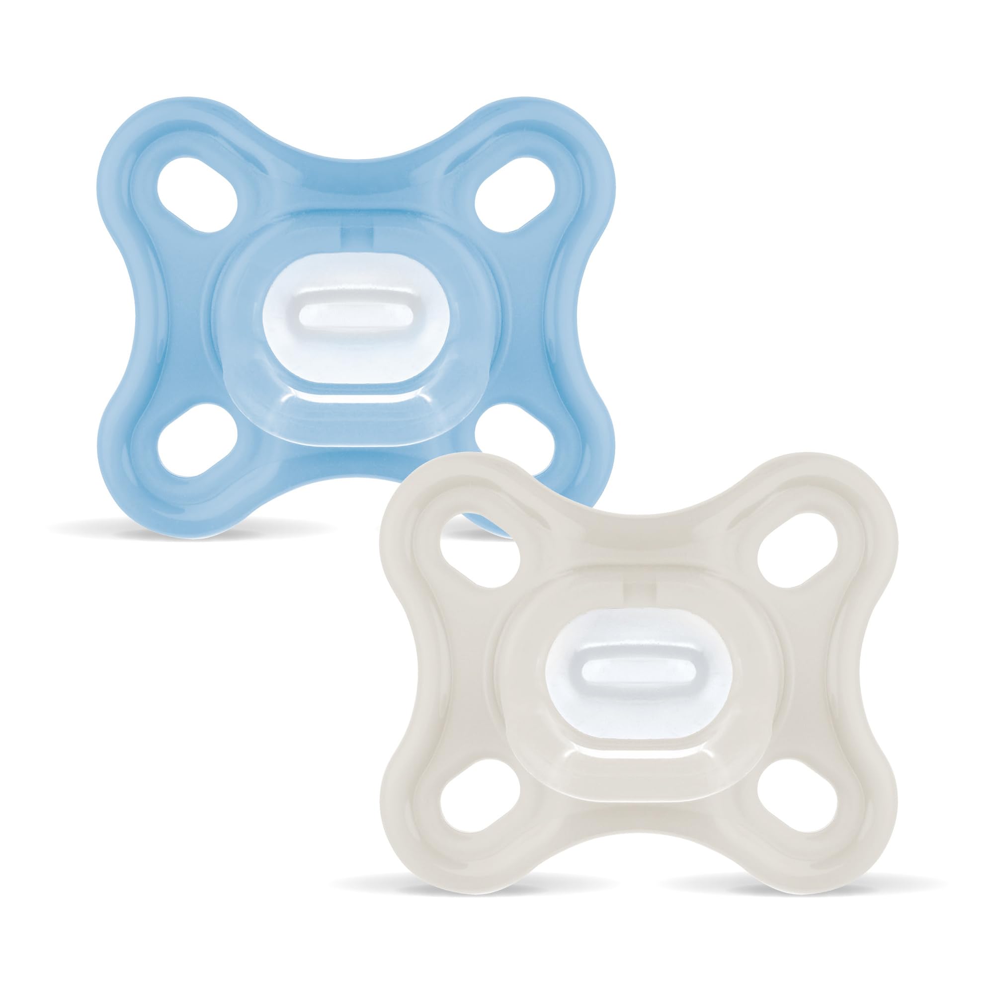 mam-chupete-comfort-0-3-meses-azul-2-uds-chupete-100-silicona-en-una-pieza-extra image 1