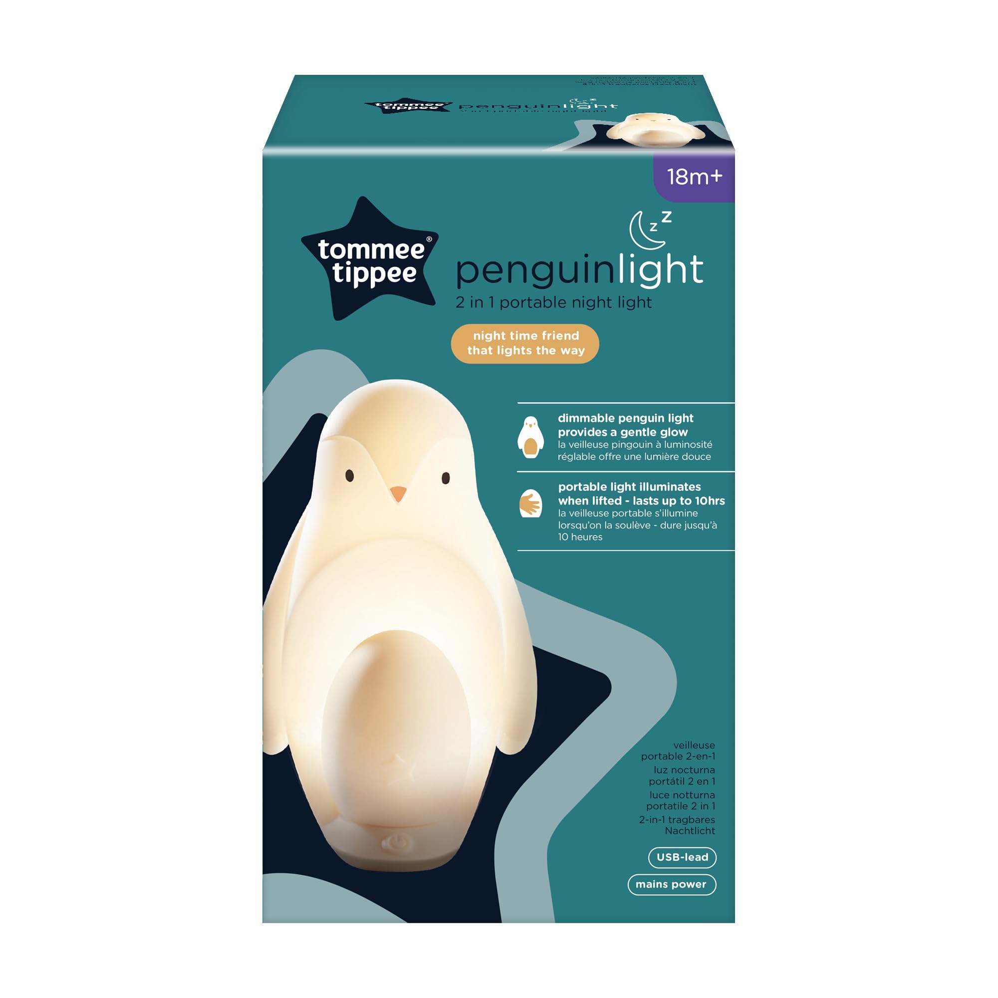 tommee-tippee-2-en-1-luz-nocturna-port-til-ping-ino-con-huevo-luminoso-usb-brill image 2
