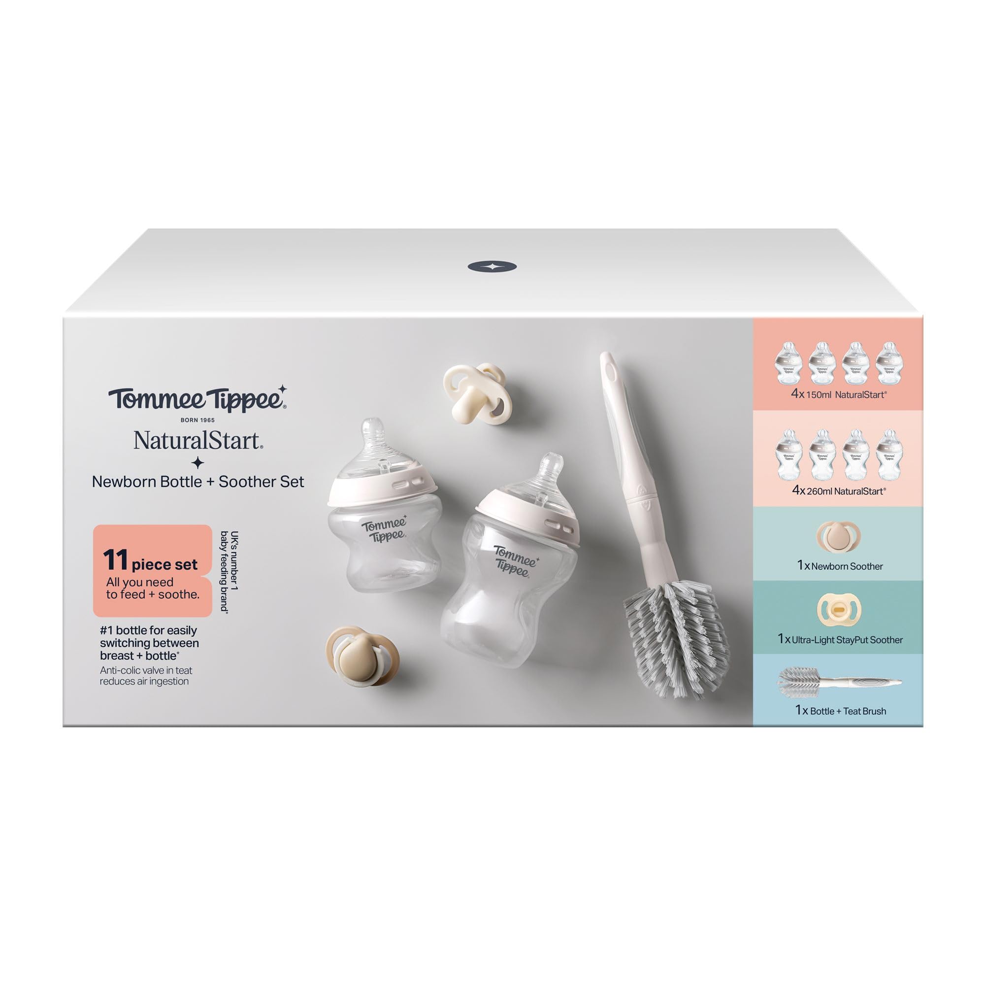 tommee-tippee-set-chupetes-y-biberones-natural-start-11-piezas-biberones-150ml-y image 2
