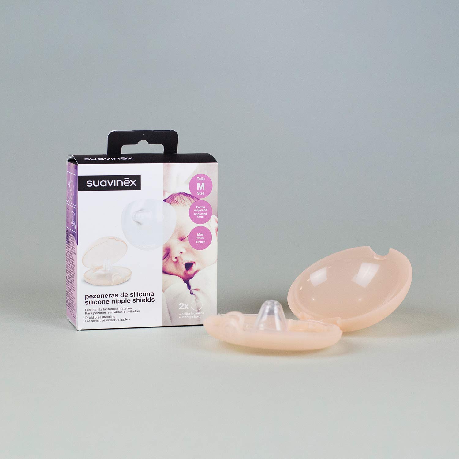 suavinex-pezoneras-de-lactancia-talla-s-pack-de-2-pezoneras-de-silicona-suave-co image 8