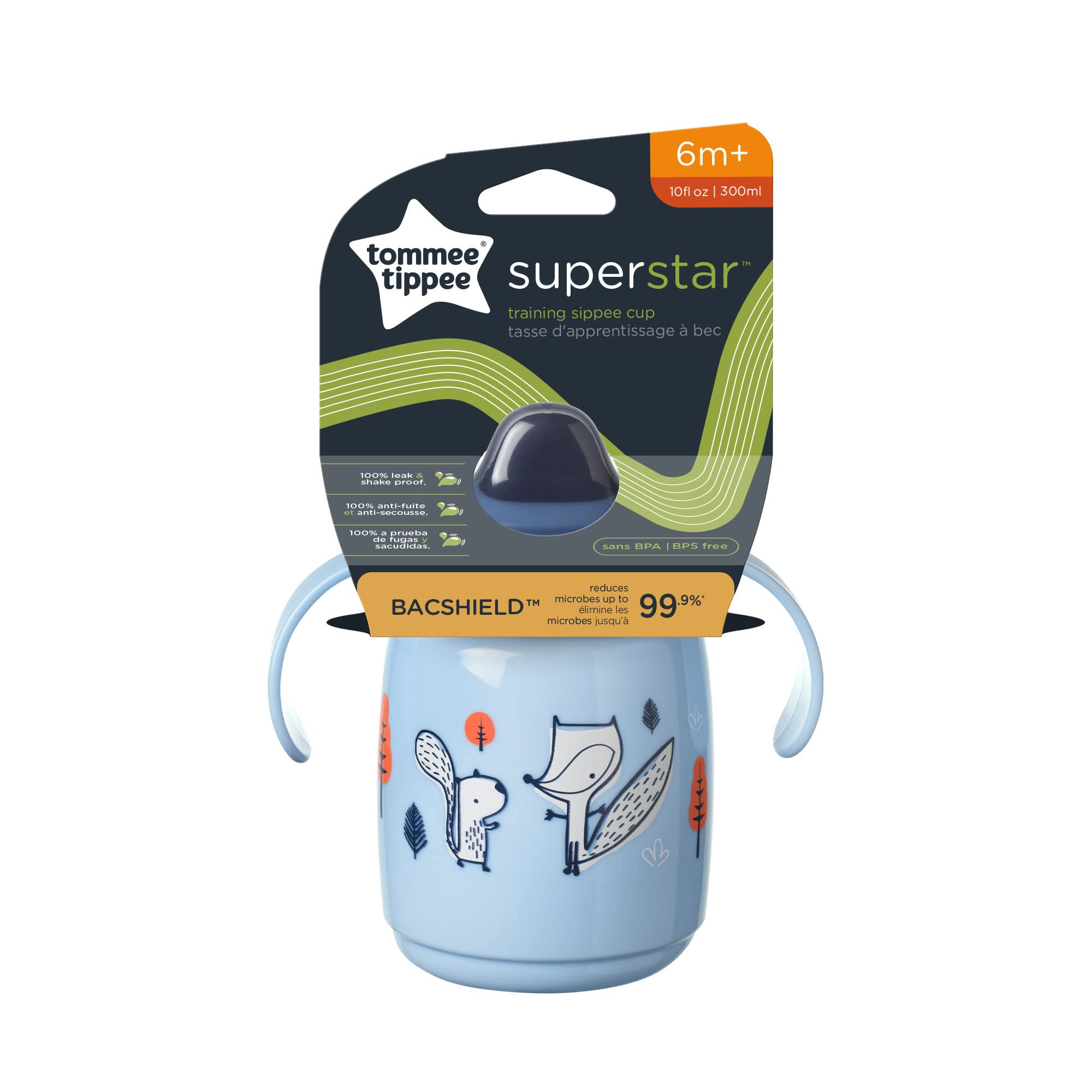 tommee-tippee-superstar-sippee-taza-antifugas-300-ml-con-intellivalve-y-bacshiel image 2