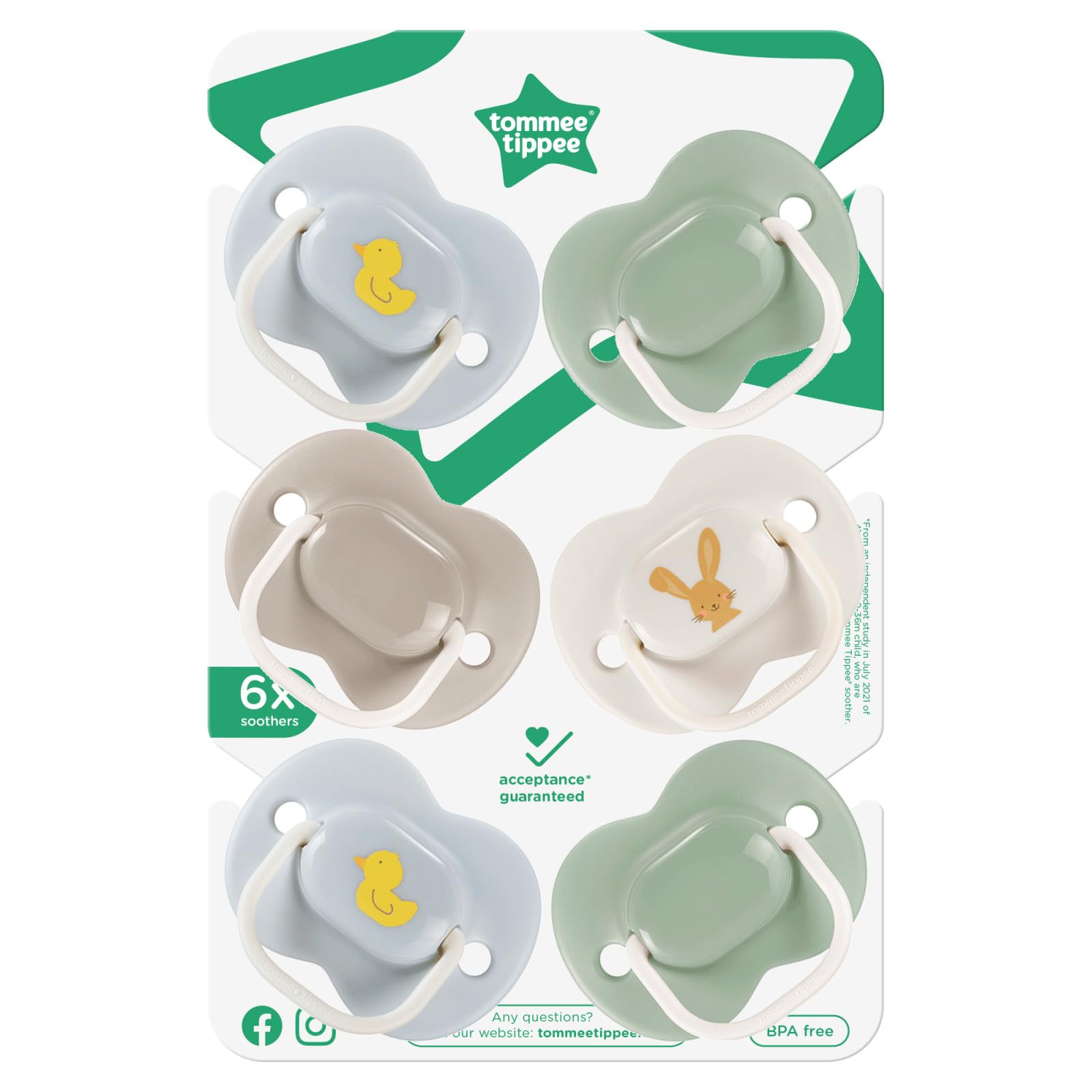 tommee-tippee-anytime-chupete-sim-trico-sin-bpa-6-18-meses-pack-de-6 image 8