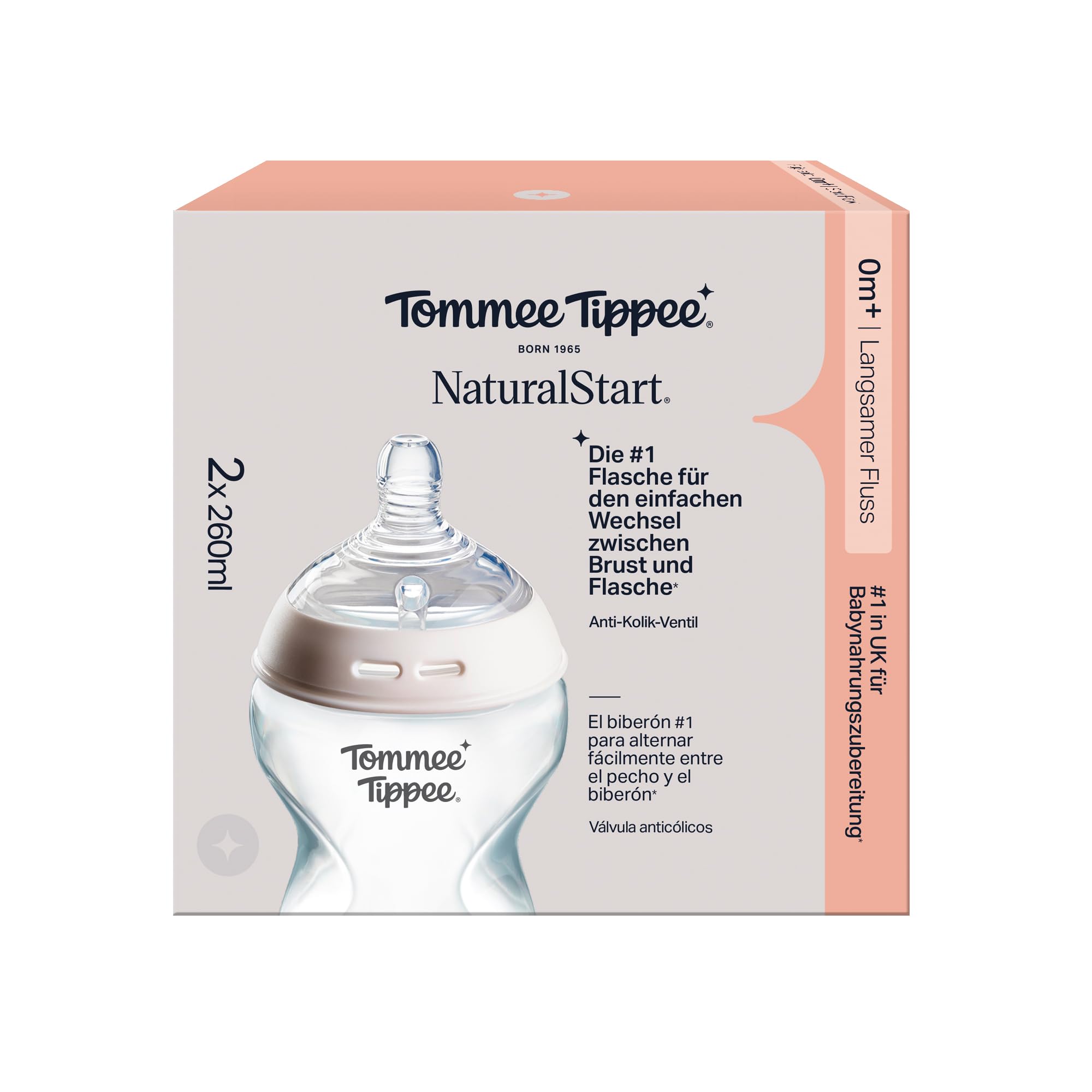 tommee-tippee-biber-n-antic-licos-natural-start-260-ml-pack-de-2-tetina-de-silic image 2