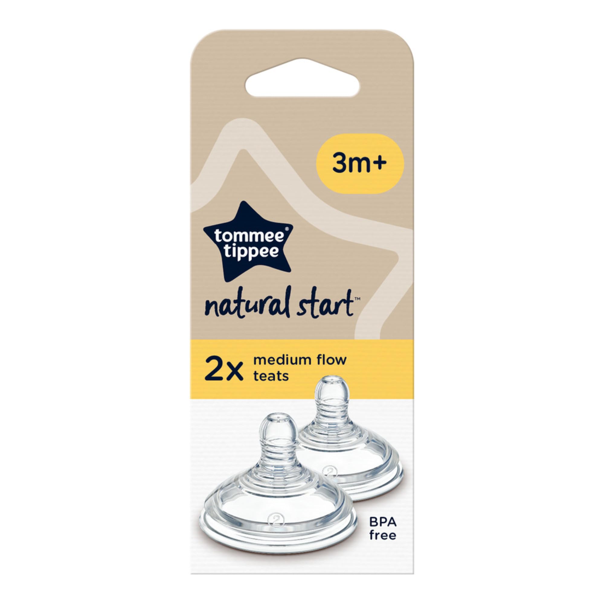 tommee-tippee-natural-start-tetinas-de-biber-n-de-flujo-medio-3-meses-silicona-s image 2
