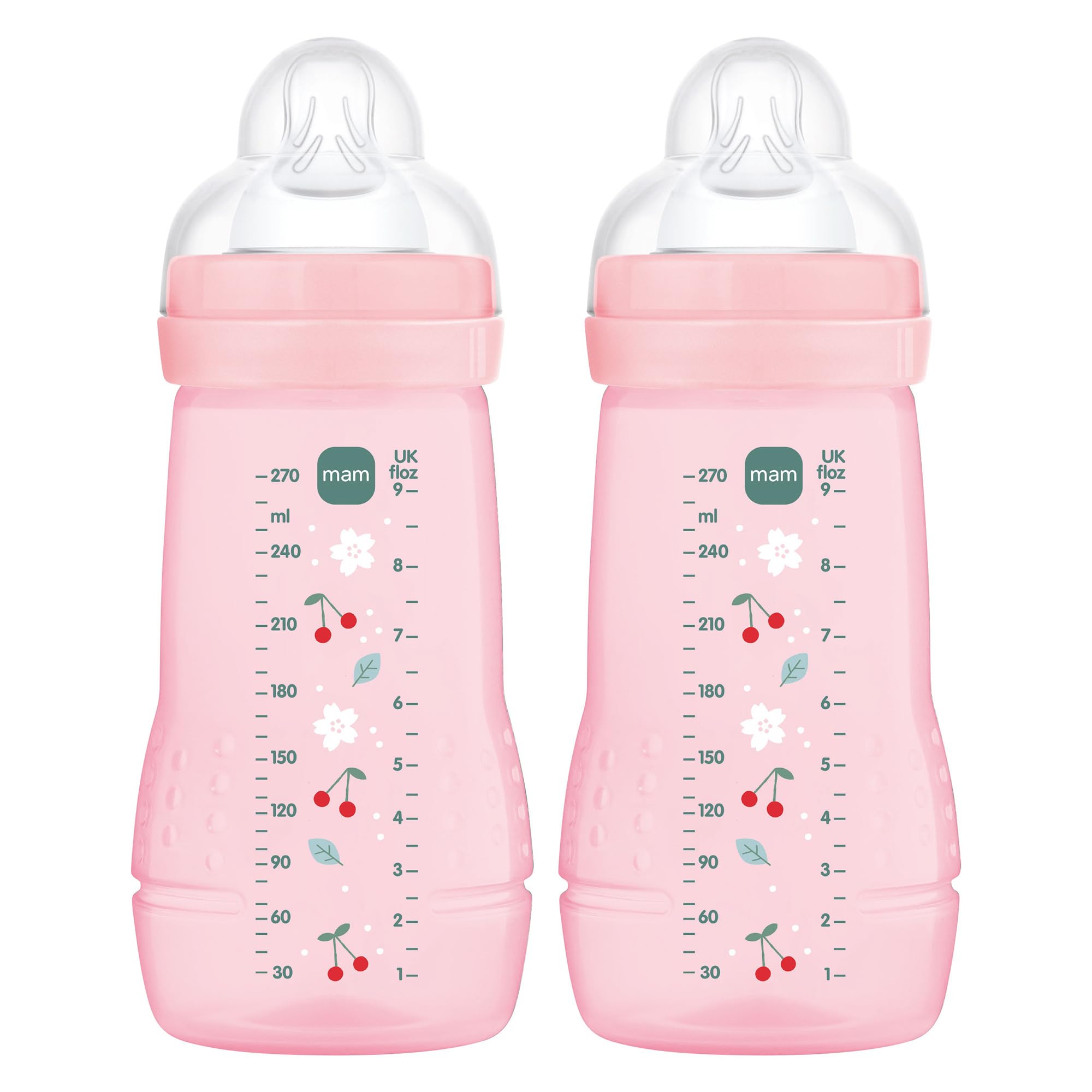 mam-easy-active-biber-n-270-ml-2-4-meses-rosa-brillante-pack-de-2-tetina-skinsof image 1