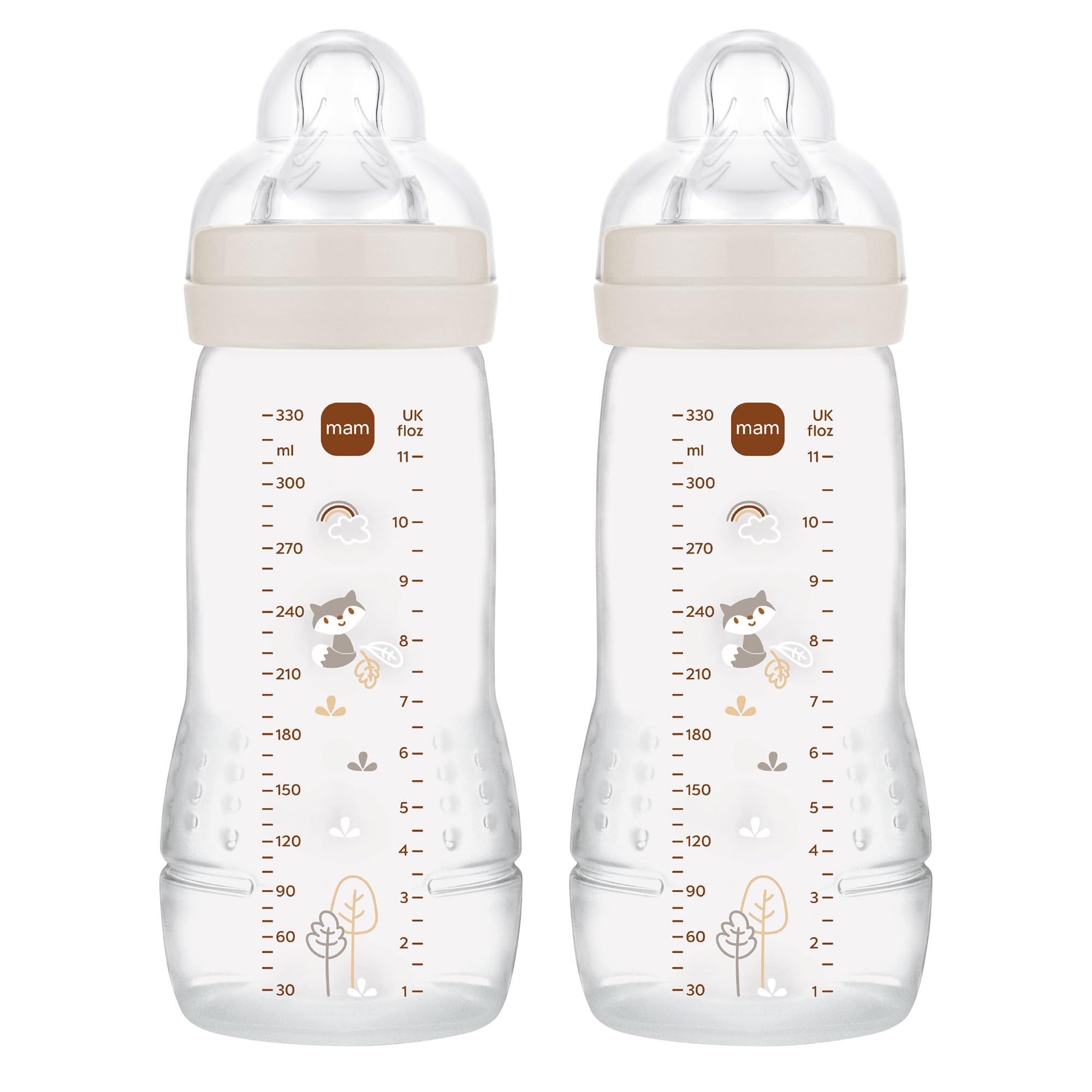 mam-easy-active-pack-de-2-biberones-330-ml-con-tetina-3-de-flujo-r-pido-skinsoft image 1