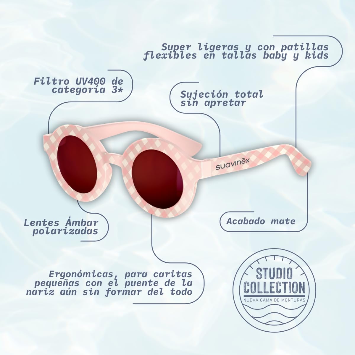 suavinex-studio-2026-gafas-de-sol-infantiles-polarizadas-uv400-redondas-8-14-a-o image 3