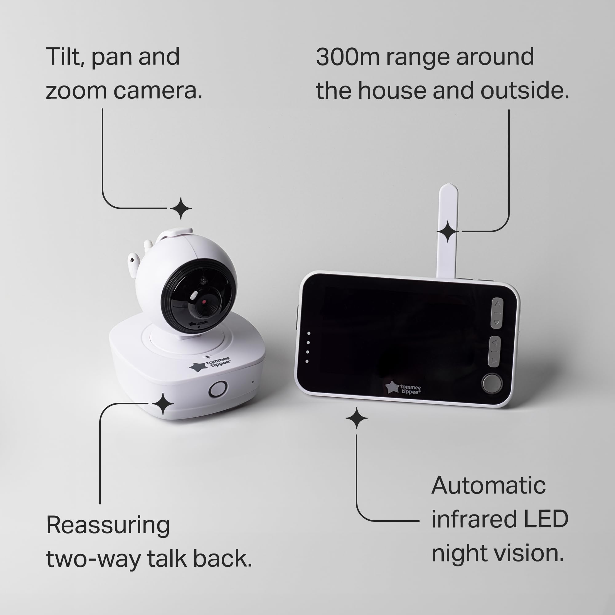 tommee-tippee-dreamee-monitor-de-beb-con-v-deo-y-sonido-pantalla-4-3-c-mara-pano image 3